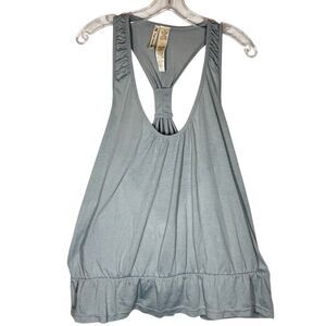 People Passion Gray Sleeveless Active Tank Top Size XL Scoop Neck Racerback